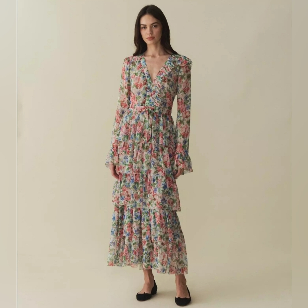 DÔEN Melba Dress Tulip Grove Large NWT